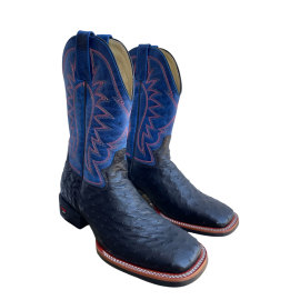 Bota Couro de Avestruz Jácomo Preta