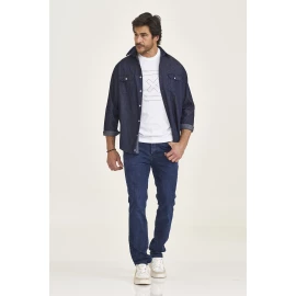 Camisa Jeans Masculina