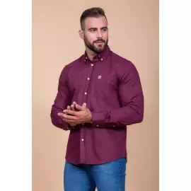 Camisa Manga longa vinho
