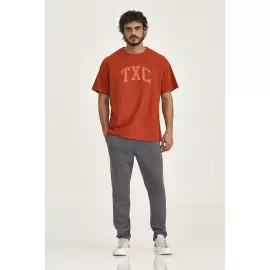 Camiseta Laranja estampada