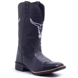 BOTA MASCULINA TEXANA BOI - PRETO