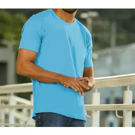 CAMISETA BASICA - AZUL TURQUESA