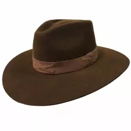 CHAPÉU LÃ PRETO COURO EC397C ELDORADO COMPANY