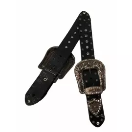 CORREIA DE ESPORA MODELO CINTO C/ STRASS PRETO 4860 BOOTS HORSE