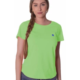 T-SHIRT FEMININA BÁSICA LIMÃO 8036 OX HORNS