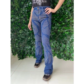 CALÇA FEMININA CL27087 DIVA BOOTCUT WEST DUST