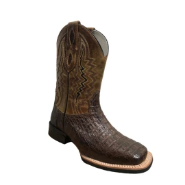 BOTA MASCULINA DE JACARÉ - TABACO VIMAR 