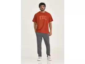 Camiseta Laranja estampada